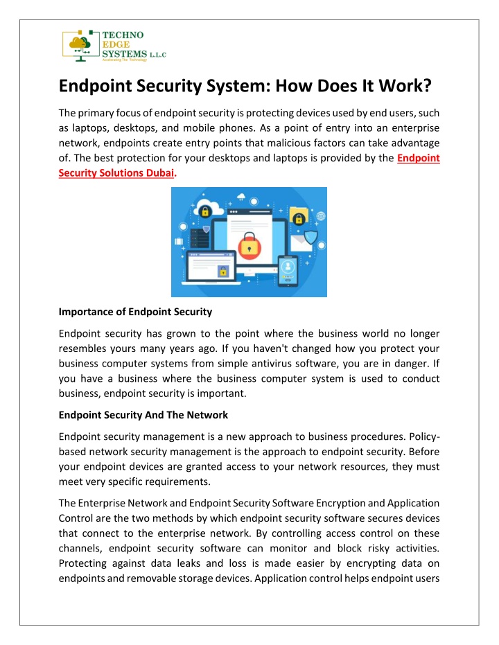 endpoint security system how does it work