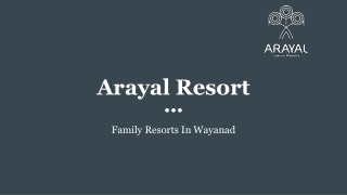 Best Resorts In Wayanad