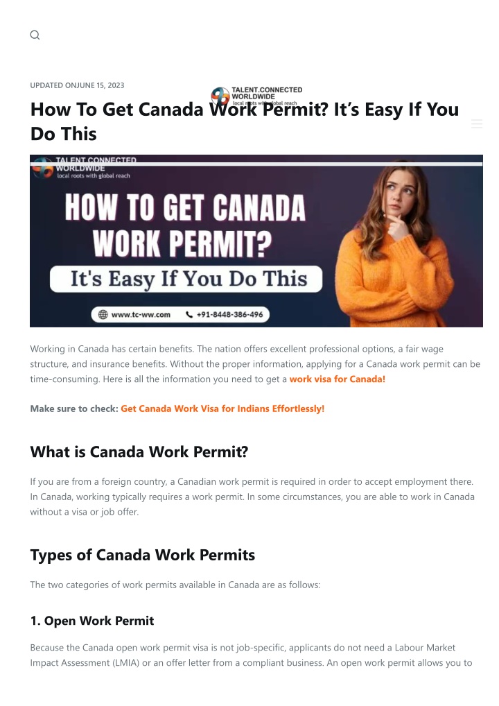 updated onjune 15 2023 how to get canada work