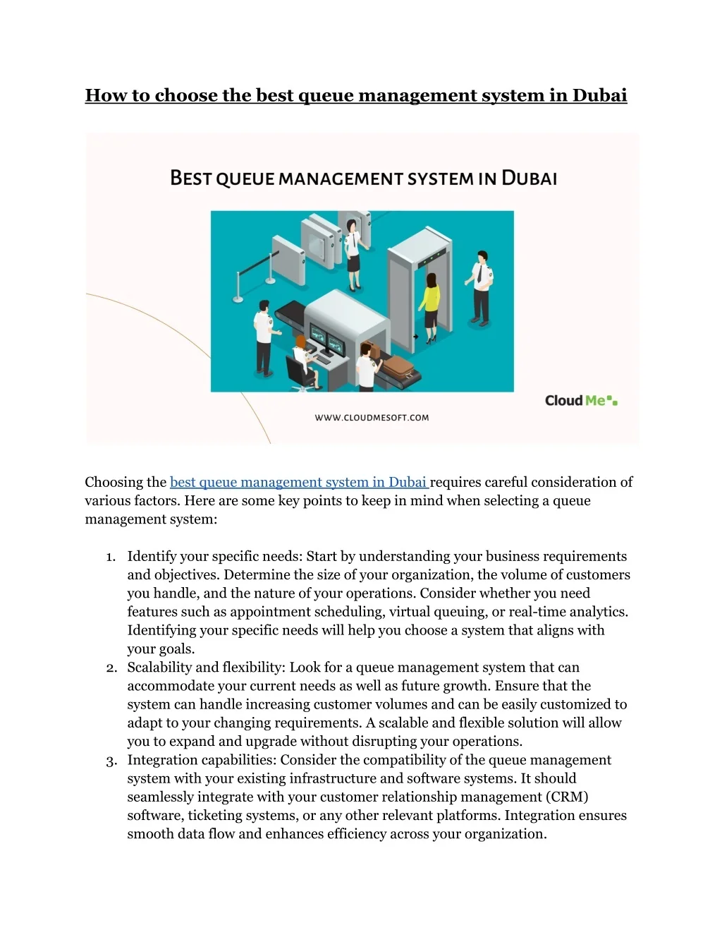 PPT - How to choose the best queue management system in Dubai ...
