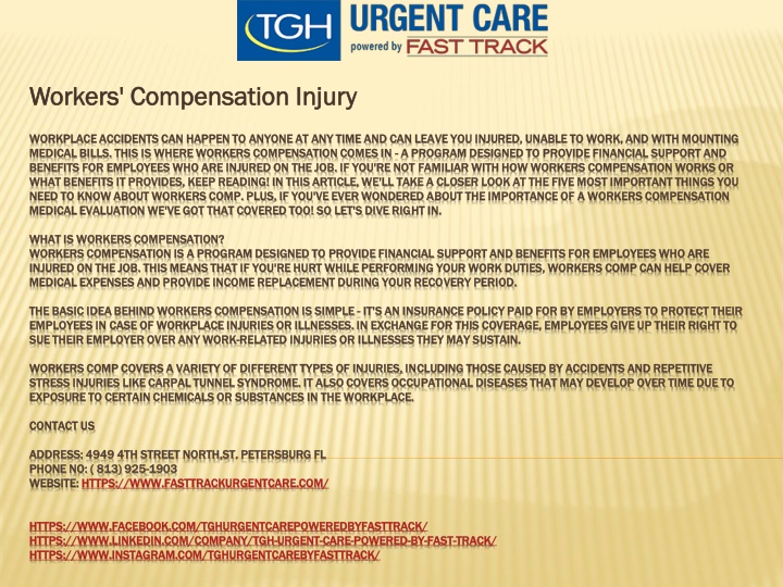 workers compensation injury