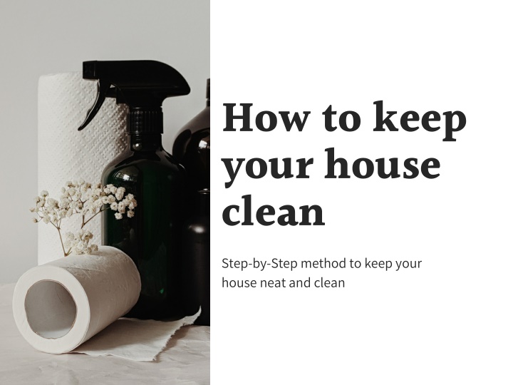 how to keep your house clean step by step method