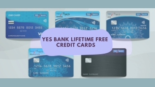 yes bank lifetime free credit cards