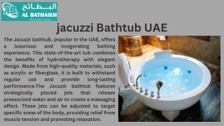 jacuzzi Bathtub UAE