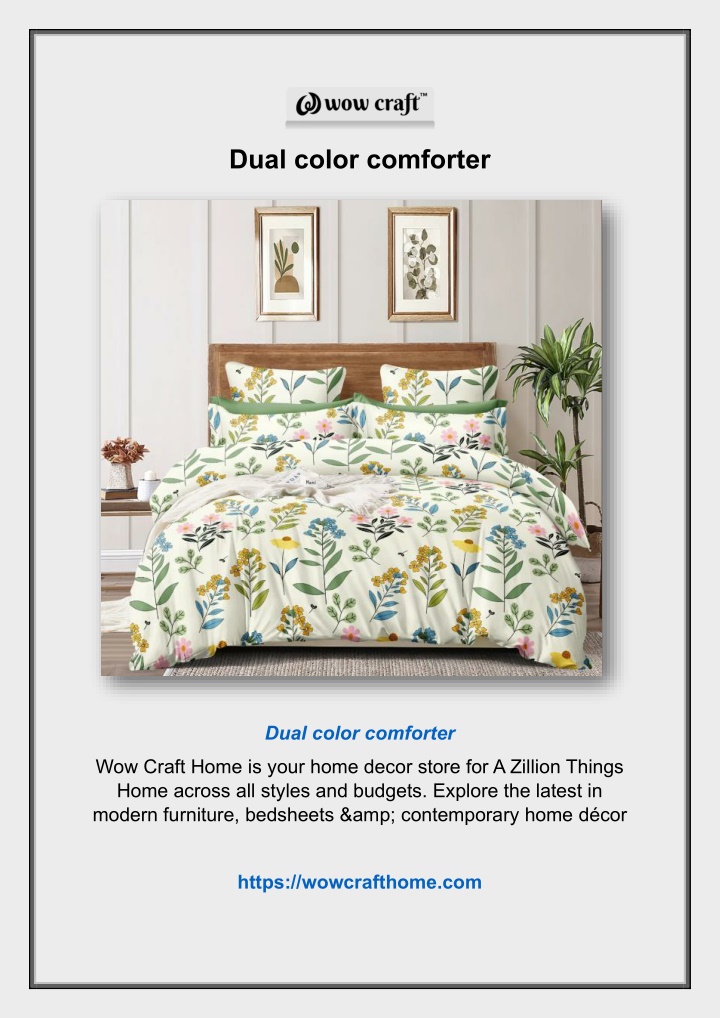 dual color comforter