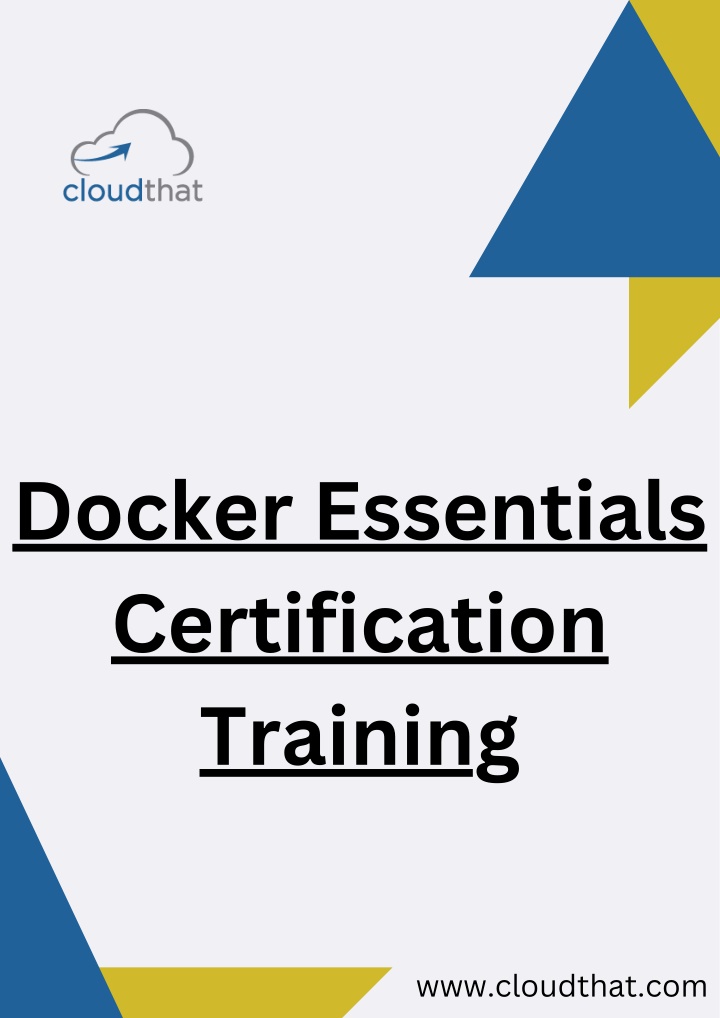 docker essentials certification training