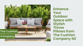 Enhance Your Outdoor Space with Stylish Throw Pillows