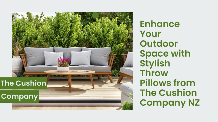 enhance your outdoor space with stylish throw