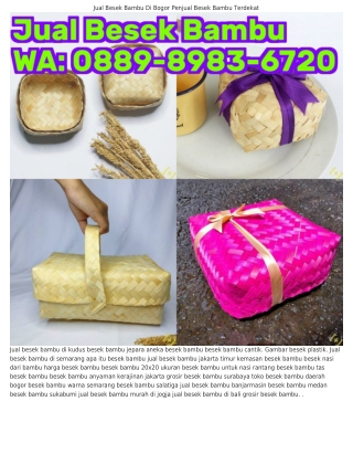 O88ᑫ•8ᑫ83•Ϭᜪ2O (WA) Agen Besek Bambu Jual Besek Bambu Surabaya