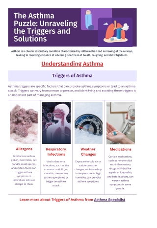 The Asthma Puzzele: Unraveling the Triggers and Solutions