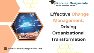 effective change management driving