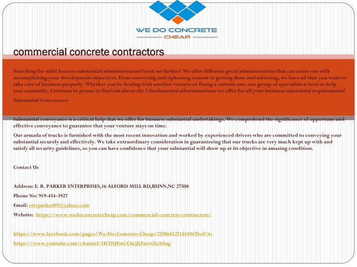 commercial concrete contractors