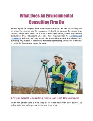 Top Environmental Compliance And Consulting Services | AAA Group
