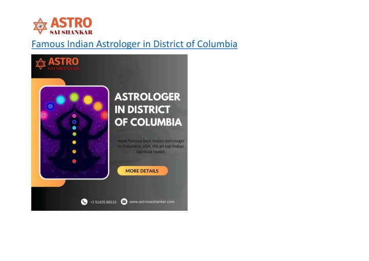 famous indian astrologer in district of columbia