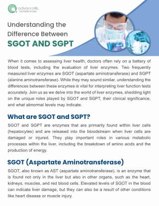 Understanding the Difference Between SGOT and SGPT