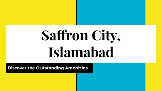 Saffron City, Islamabad