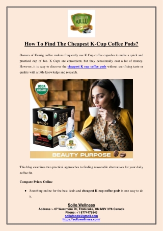 How To Find The Cheapest K Cup Coffee Pods