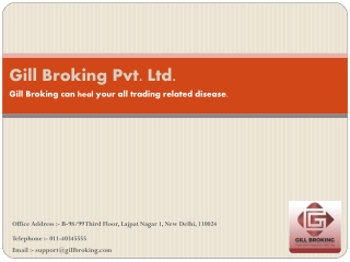 Gill Broking PPT Slideshow