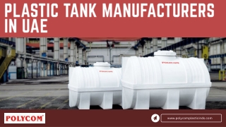 plastic tank manufacturers in uae pptx