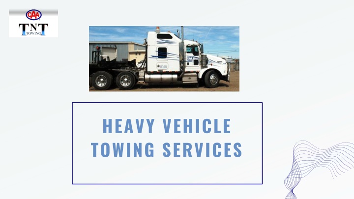 heavy vehicle towing services