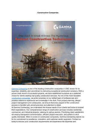 construction companies