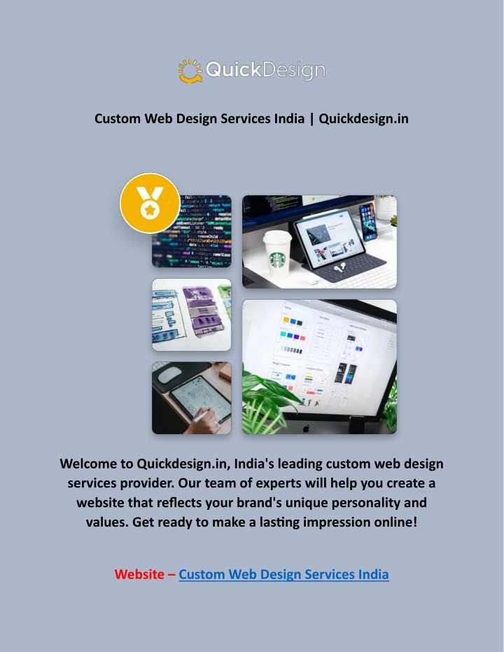 custom web design services india quickdesign in