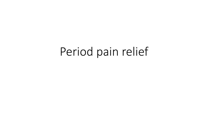 period pain relief