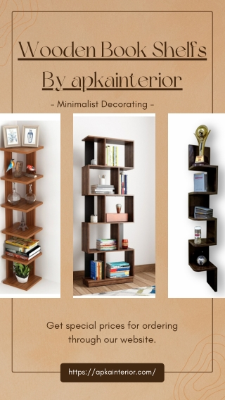 Wooden Book Shelfs By apkainterior
