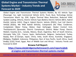 global engine and transmission thermal systems