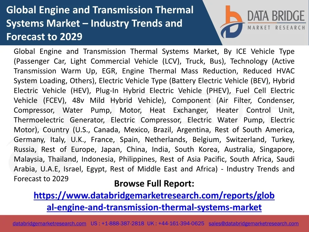 PPT - Global Engine and Transmission Thermal Systems Market PowerPoint ...