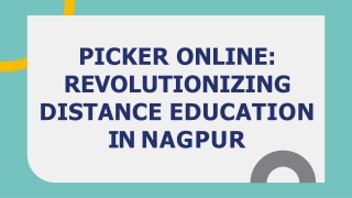 Distance Education Institute | Distance Learning in Nagpur | Picker Online