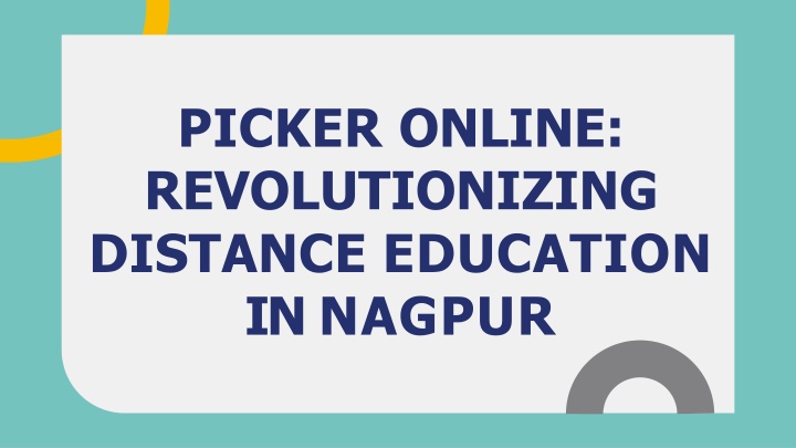 picker online revolutionizing distance education