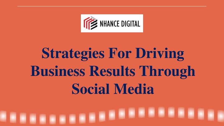 strategies for driving business results through