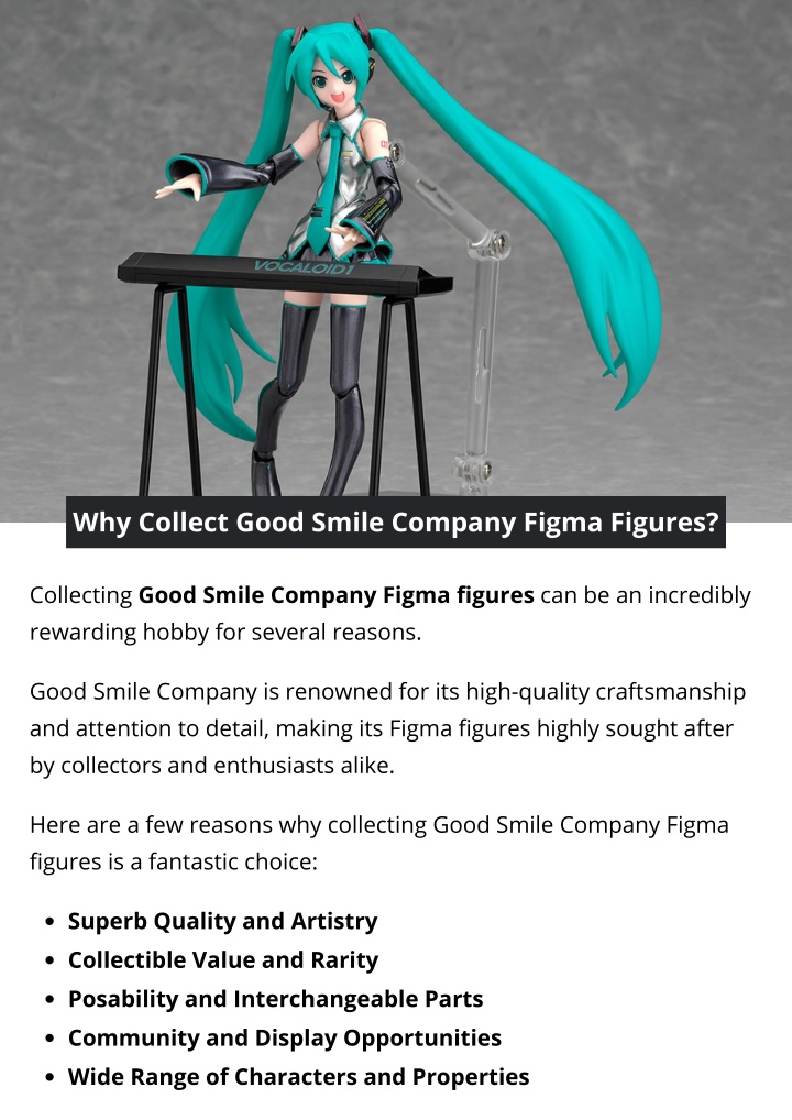 why collect good smile company figma figures