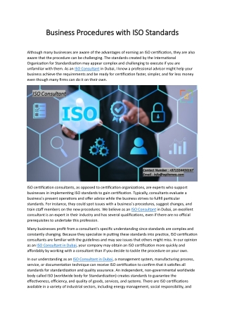 business procedures business procedures with iso