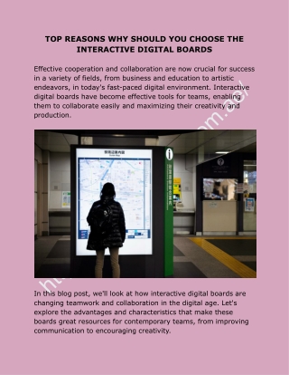 Interactive Digital Boards: Buy for the Best Price