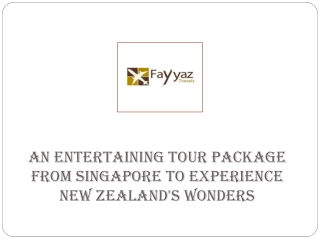 An Entertaining Tour Package from Singapore to Experience New Zealand's Wonders