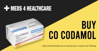 Convenient and Reliable: Buy Co-Codamol Online at Meds4Healthcare