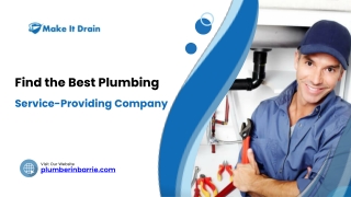 Find the Best Plumbing Service-Providing Company