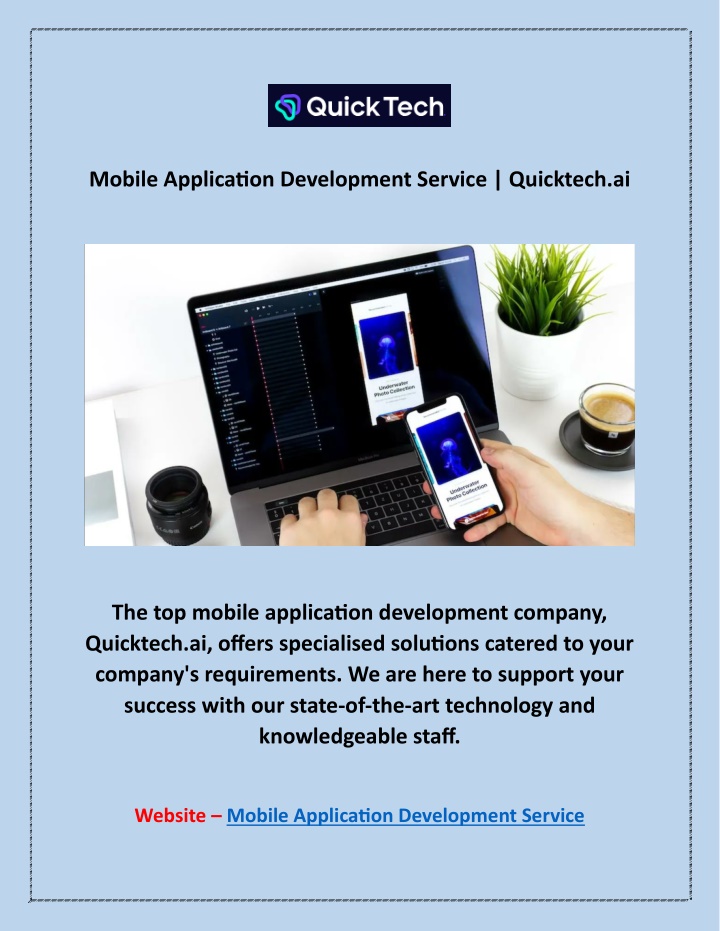 mobile application development service quicktech