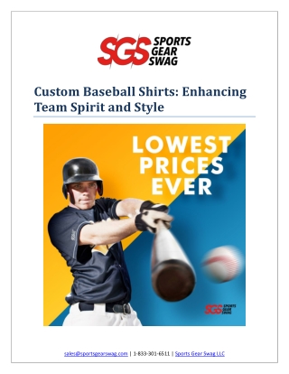 Custom Baseball Shirts: Enhancing Team Spirit and Style