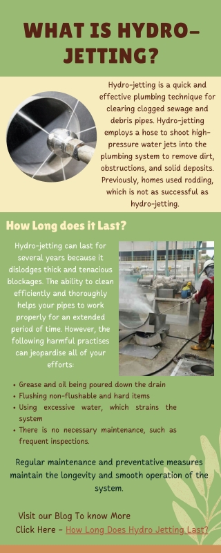 What is hydro-jetting