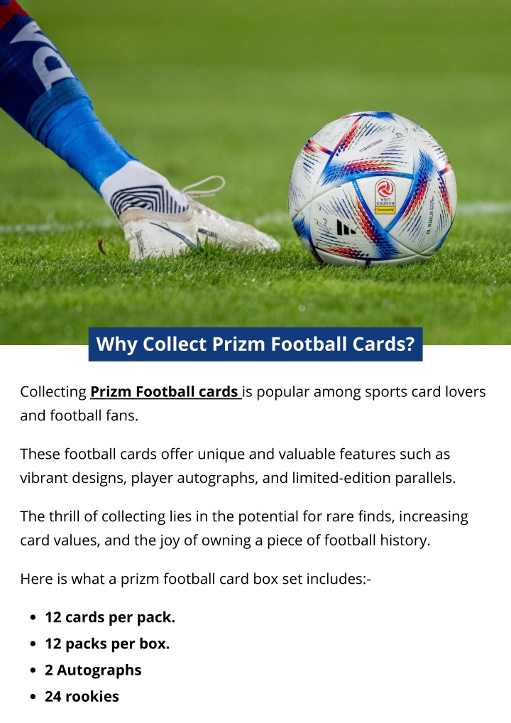 why collect prizm football cards