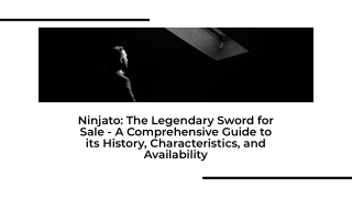 Ninjato: The Legendary Sword for Sale - A Comprehensive Guide to its History ...