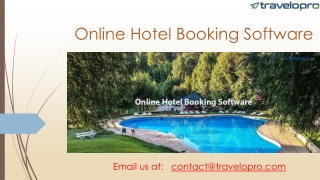 online hotel booking software