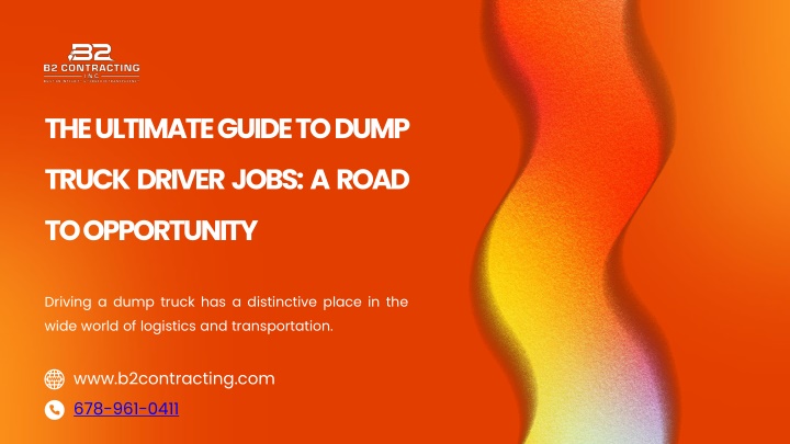 the ultimate guide to dump truck driver jobs
