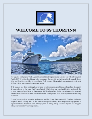 WELCOME TO SS THORFINN