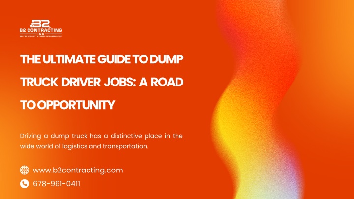 the ultimate guide to dump truck driver jobs