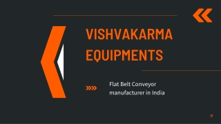 Flat Belt Conveyor manufacturer in India