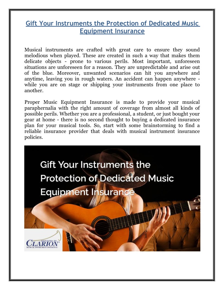 gift your instruments the protection of dedicated